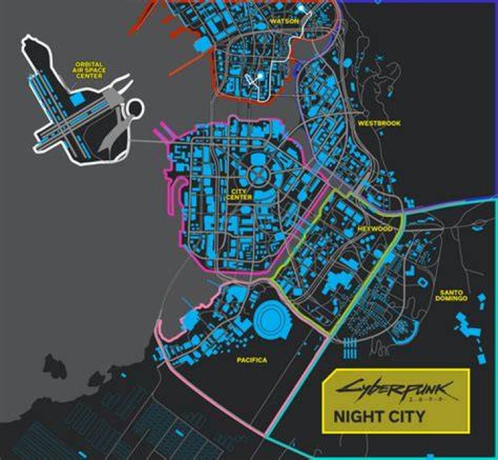Cyberpunk 2077 map is based on the board game's new version