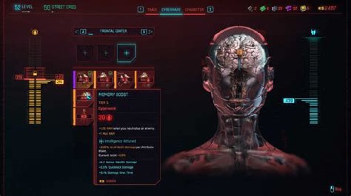 Cyberpunk 2077 Memory Boost New Frontal Cortex Cyberware