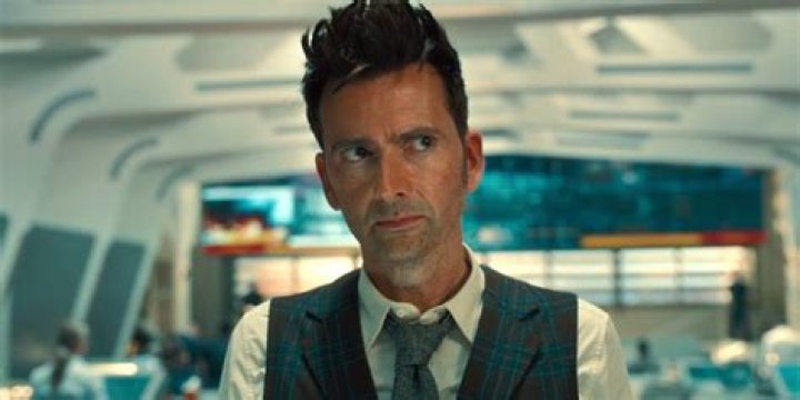David Tennant giving a stern look as the Fourteenth Doctor in Doctor Who