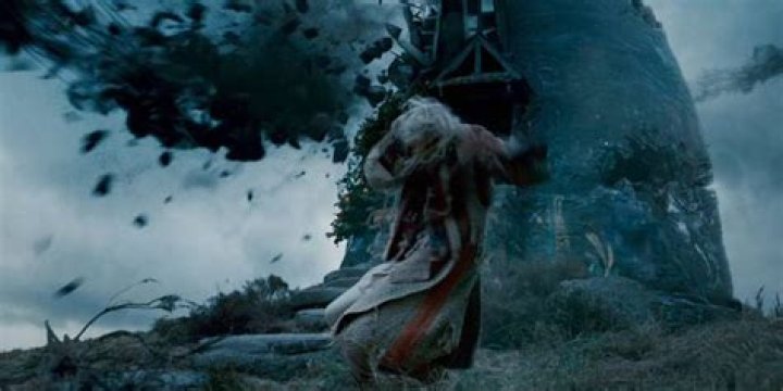 Death Eaters attacking the Lovegood house