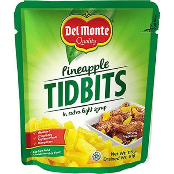 DEL MONTE PINEAPPLE TIDBITS 115G Palengke Thailand FilipinoAsian
