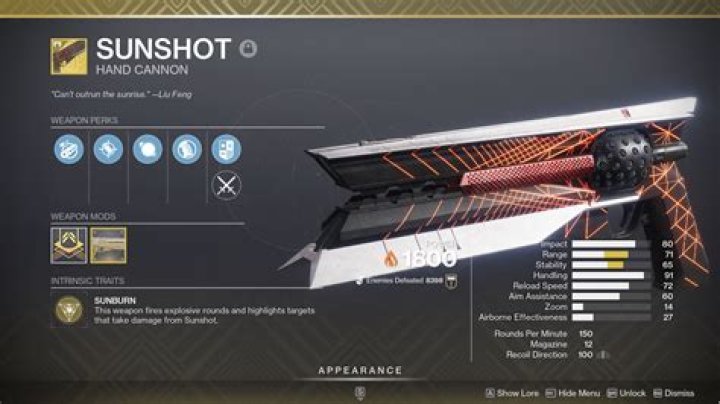 Destiny 2 Sunshot + Catalyst How to get them