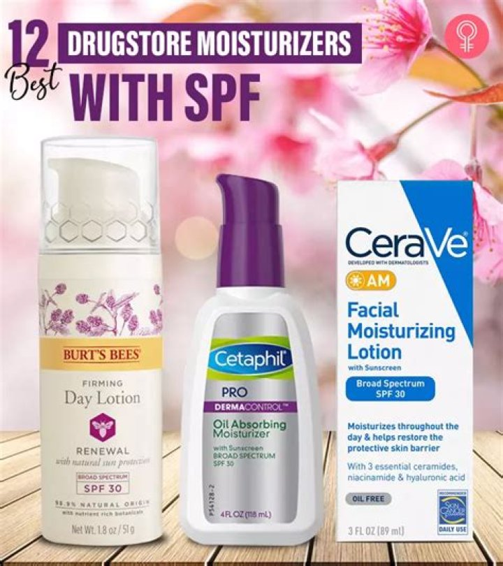 Discover The Top-Rated Drugstore Moisturizers With SPF For Radiant Skin