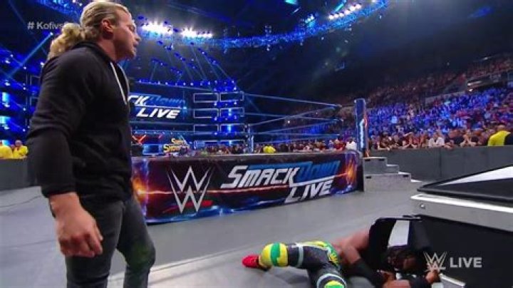 Dolph Ziggler attacks Kofi Kingston