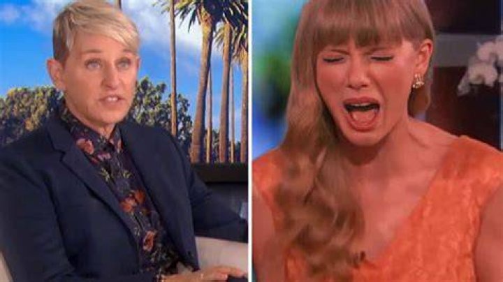Ellen DeGeneres scared Taylor Swift in her dressing room in 2009. Photo / Ellentube