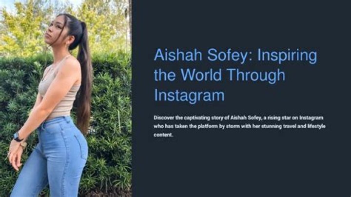 Exploring The Life And Career Of Aishah Sofey: A Comprehensive Overview