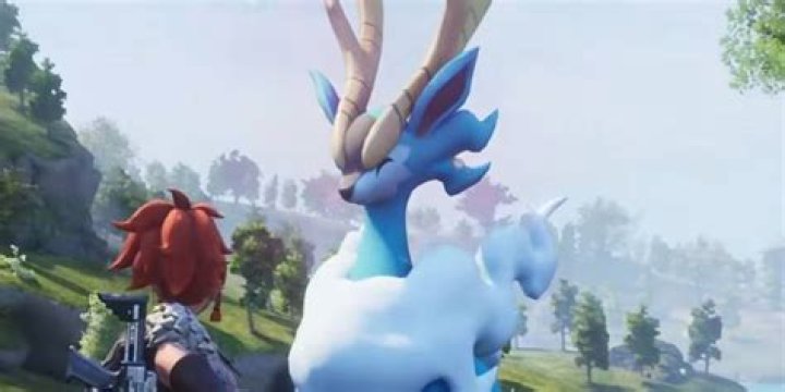 Fengelope and its trainer in Palworld