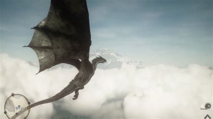 Flying on a dragon in Panzer Dragoon