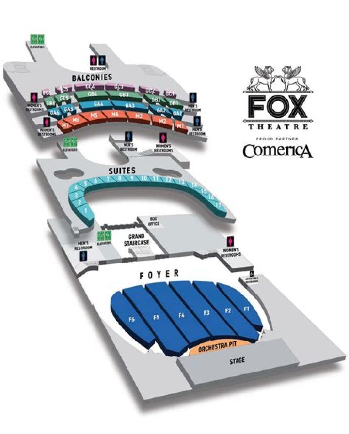 Fox Theatre Riverside Seating Chart
