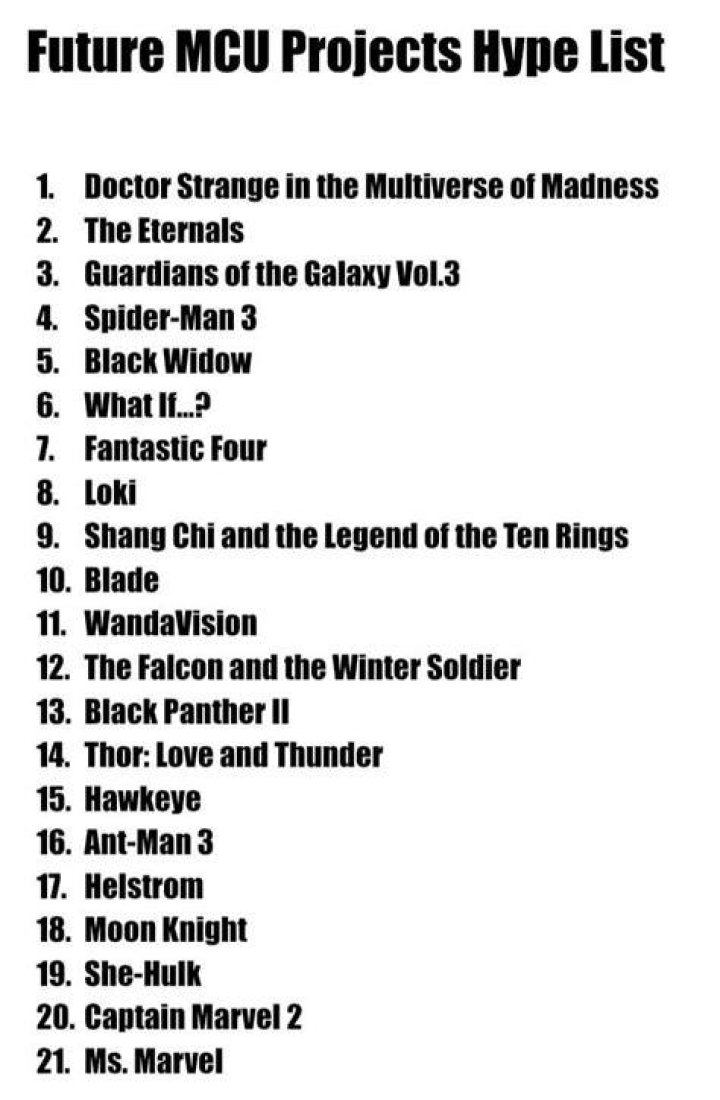 Future MCU Projects