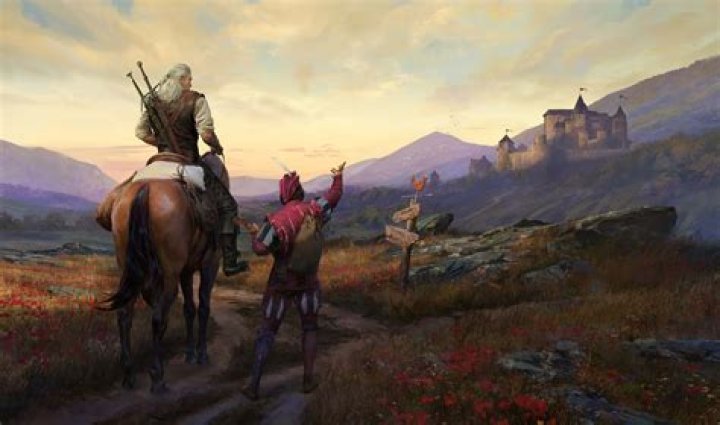 Geralt of Rivia and Roach in The Witcher 3