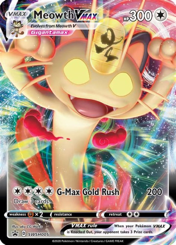 Gigantamax Meowth Gold Rush Cover