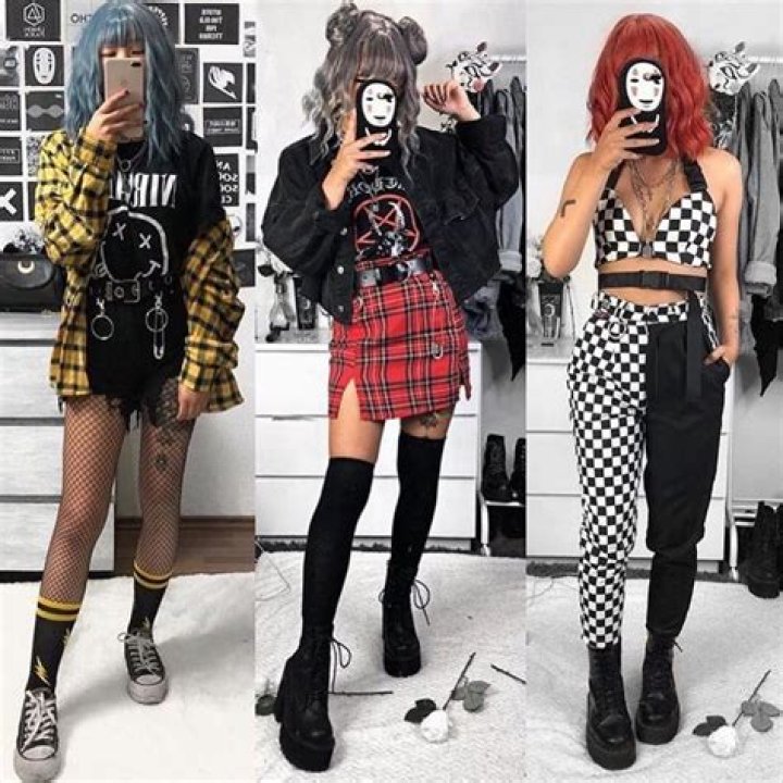 girls model cute softgirl grungeoutfit punk egirl egirls chain