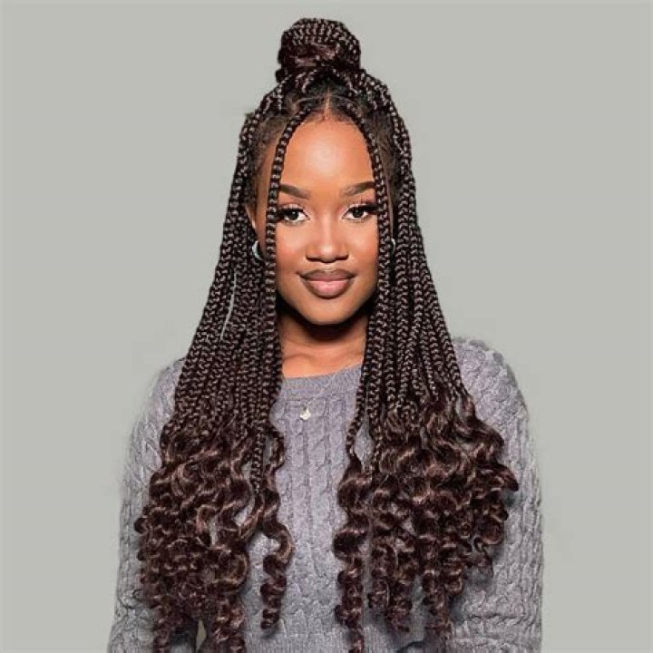 Goddess braids 😍😍😍 sahartaha_ . . . .&hellip; in 2020 Braids with curls