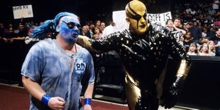 Goldust v Bluedust St Valentine's Day Massacre In Your House 1999 Cropped