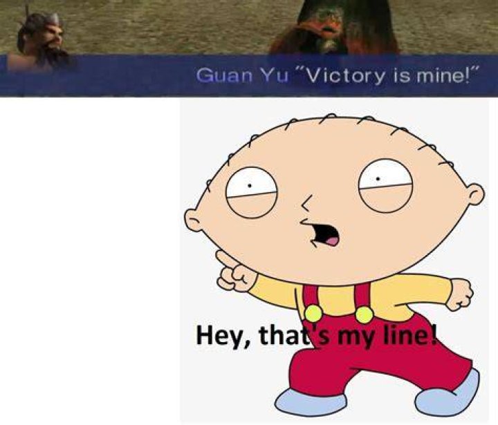 Guan Yu Steals Stewie's Catchphrase Stewie griffin, Guan yu, Hello kitty