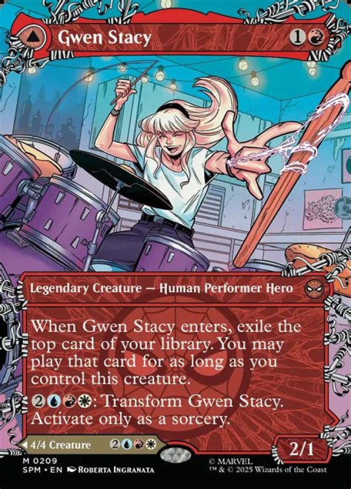 Gwen Stacey bonded with the Carnage symbiote in Ultimate Spider-Man