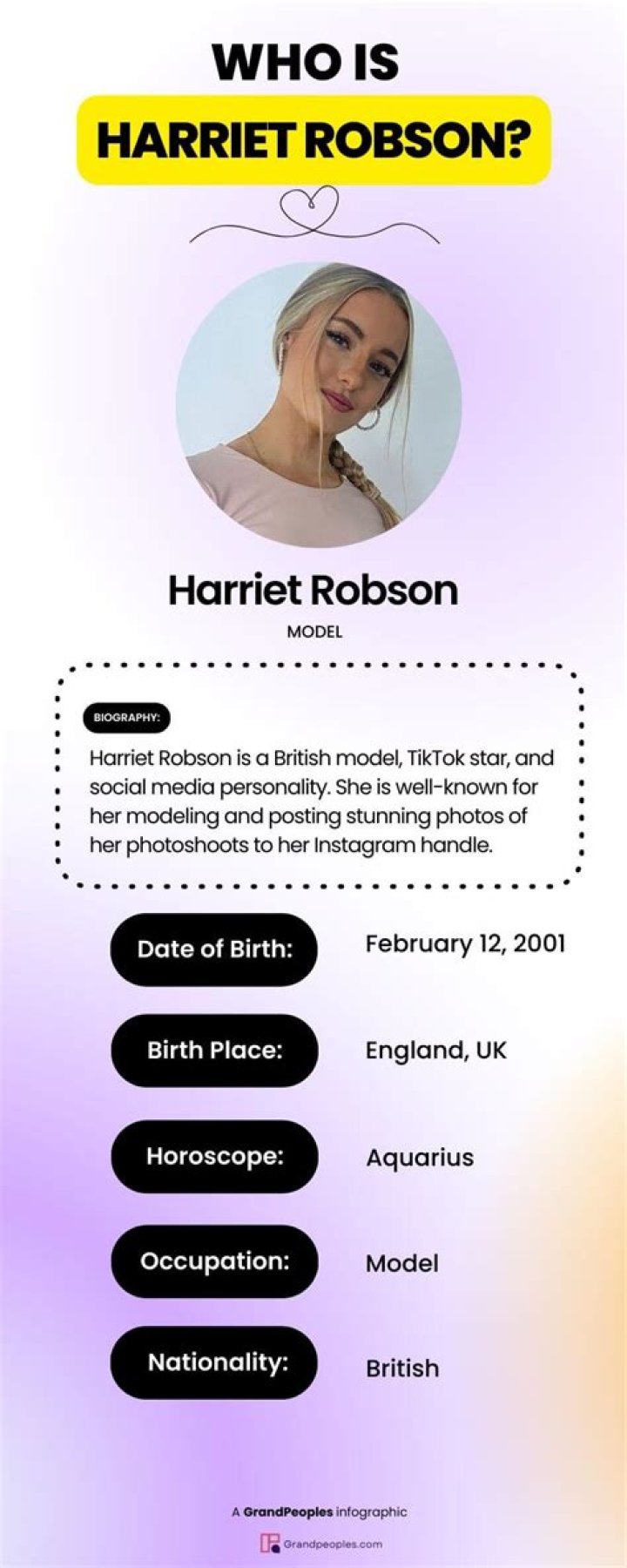 Harriet Robson Biography, Wiki, Age, Net worth, Height