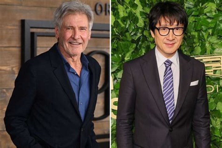 Harrison Ford, Jonathan Ke Quan and Kate Capshaw on the set of Indiana Jones And The Temple Of Doom in 1984. Photo / Getty Images