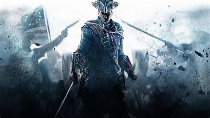 Haytham Kenway stands in a battlefield in Assassin's Creed III