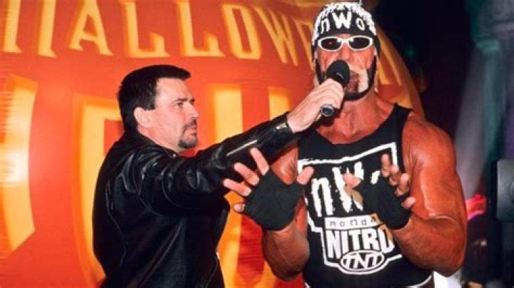 Hulk Hogan &amp; Eric Bischoff v DDP &amp; Jay Leno Road Wild 1998 Cropped