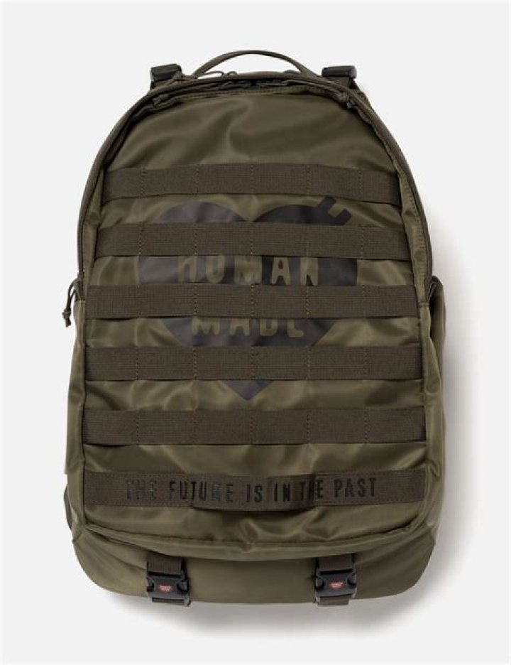 Human Made Nylon Backpack Olive Drab END.