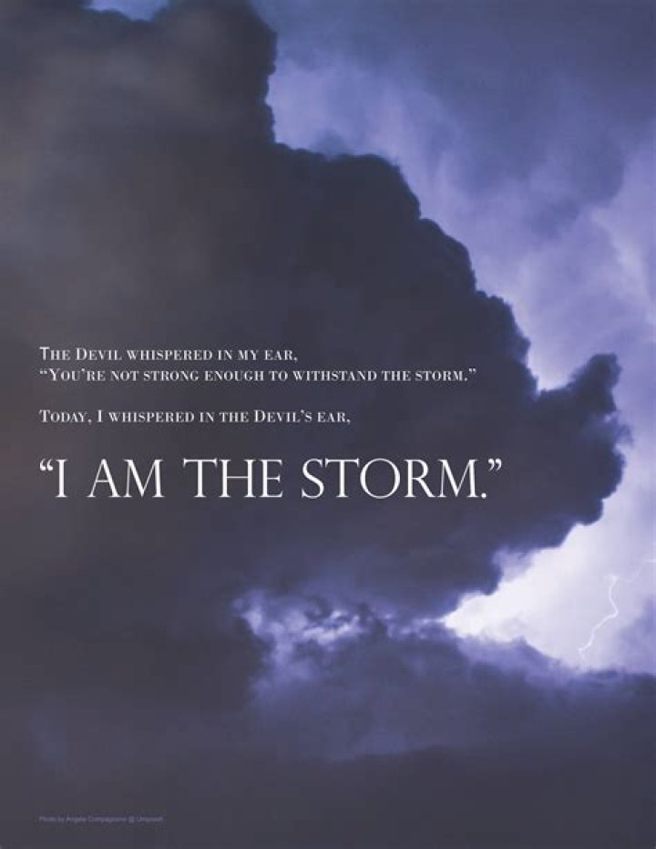I Am the Storm Printable Etsy Storm quotes, Inspirational quotes