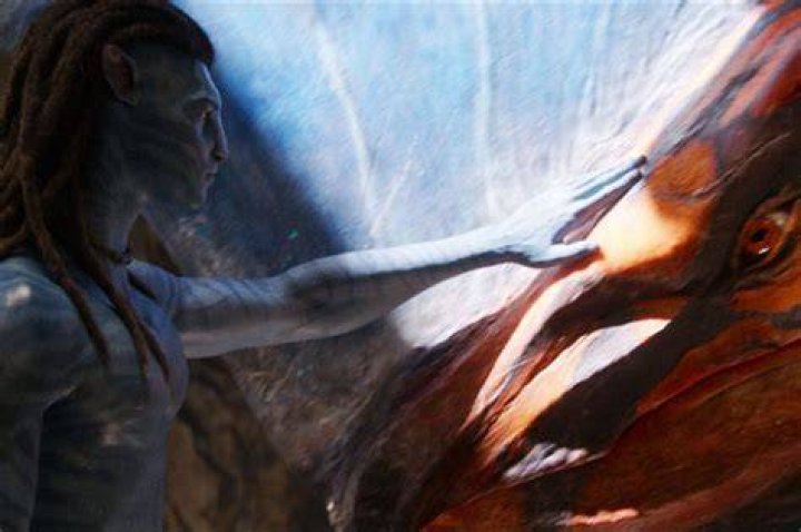 Jake flies on a toruk in Avatar: The Way of Water