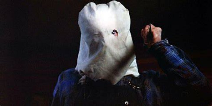 Jason Voorhees Wearing Burlap Sack in Friday the 13th Part 2