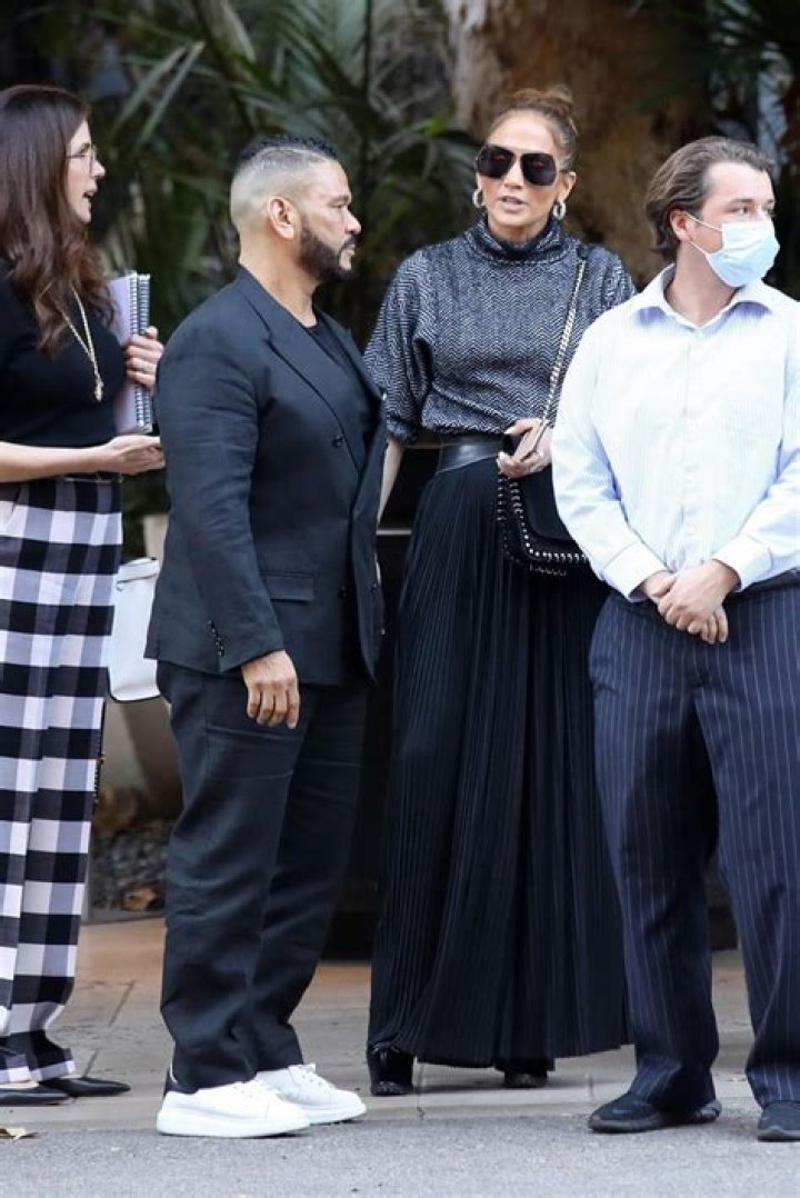 Jennifer Lopez Lunches With Manager Benny Medina On 'Marry Me' Premiere