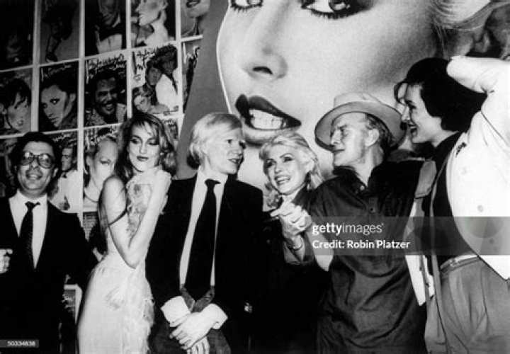 Jerry Hall, Andy Warhol, Debbie Harry, Truman Capote and Paloma Picasso at Studio 54 in New York City. Photo / Getty