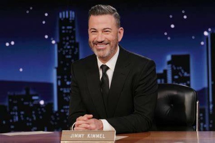 Jimmy Kimmel, host of Sunday's 95th Academy Awards, addresses the media before the roll out of the carpet for the event, Wednesday, March 8, 2023, outside the Dolby Theatre in Los Angeles. (AP Photo/Chris Pizzello)