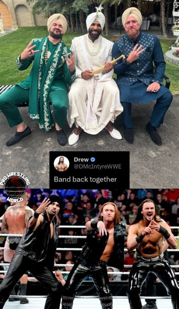 Jinder Mahal holding Drew McIntyre's sword Cropped