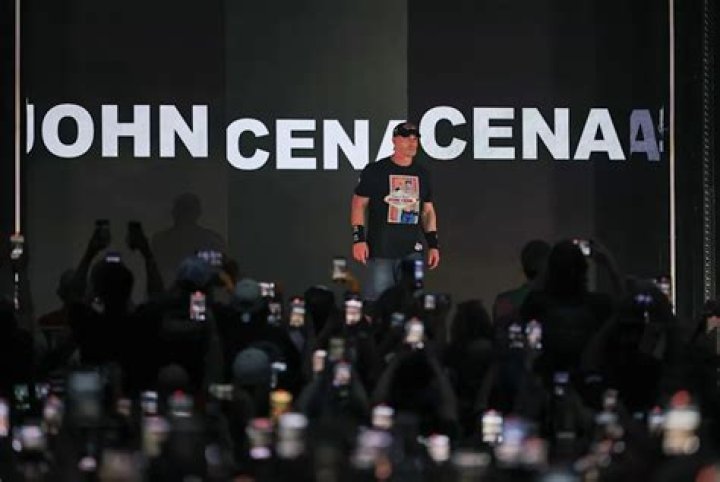 John Cena makes his entrance 