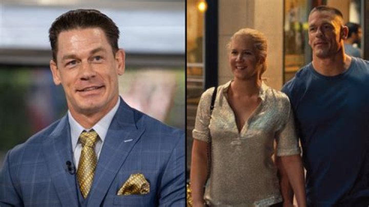 John Cena walking with Amy Schumer