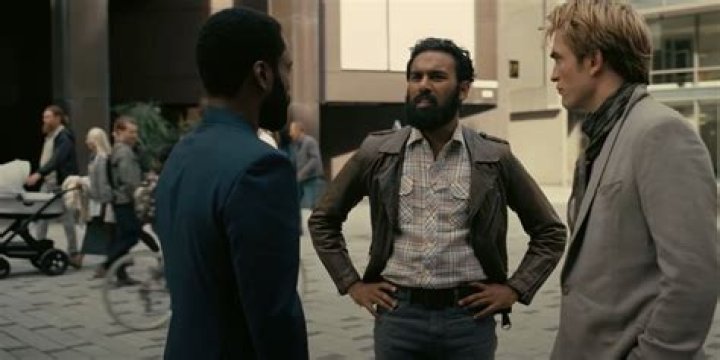 John David Washington, Himesh Patel and Robert Pattinson in Tenet
