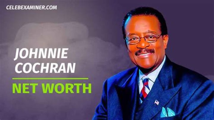 Johnnie L Cochran Net Worth January 2024, Salary, Age, Siblings, Bio