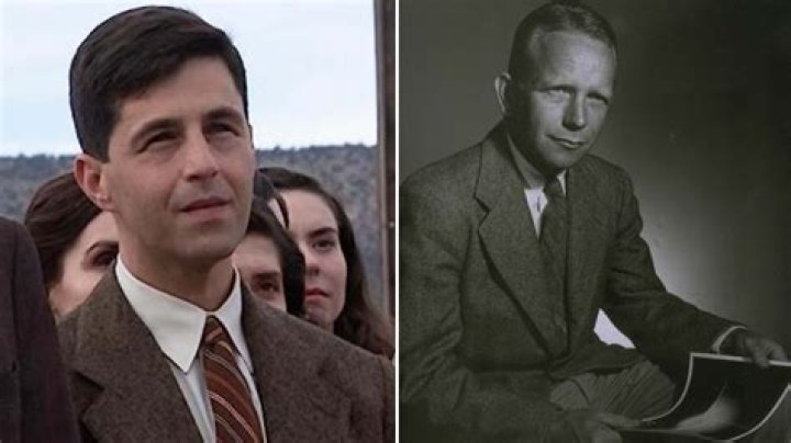Josh Peck as Kenneth Bainbridge looking angry in Oppenheimer