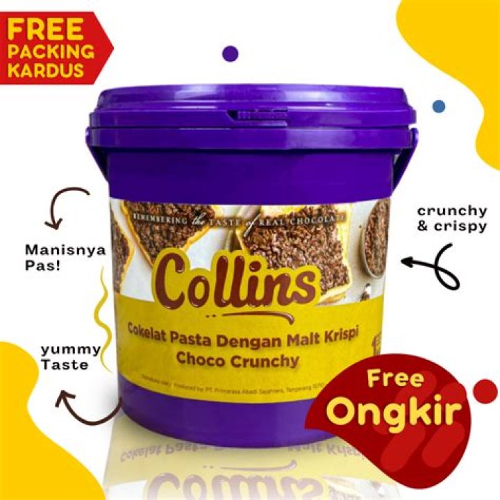Jual PROMO Collins Coklat Crunchy Harga berikut per cup berat 200grm