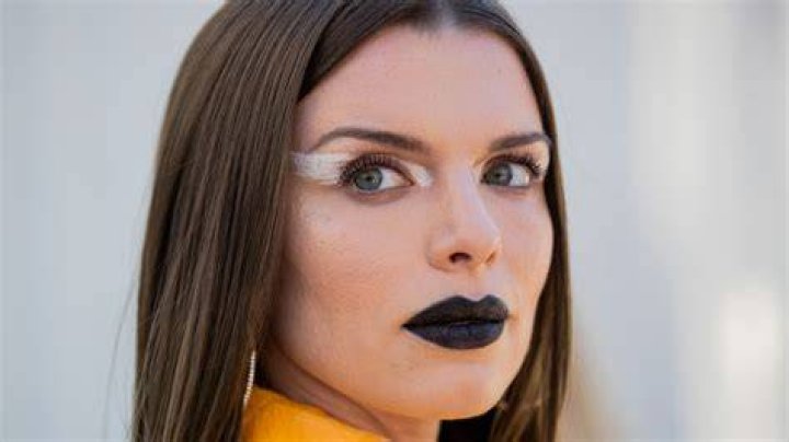 Julia Fox wearing black lipstick