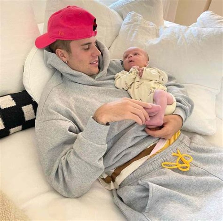 Justin Bieber Bonds with Jason Kennedy's Newborn Baby Boy, Ryver Pics