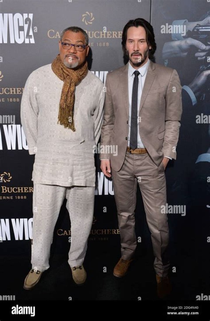Keanu Reeves and Laurence Fishburne in John Wick: Chapter 2
