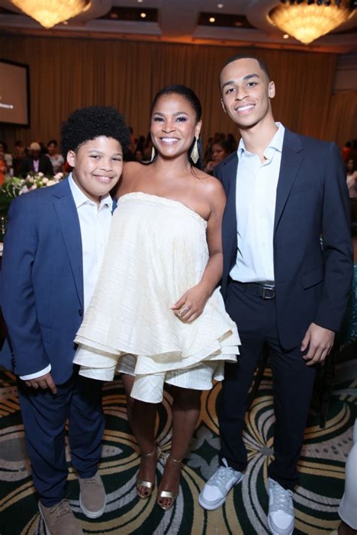 Kez Sunday Udoka and his mother Nia Long
