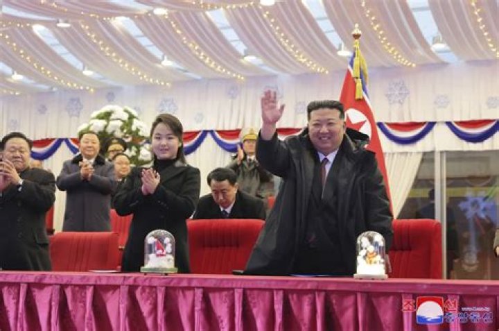 Kim Jong Un, center, attends the ruling party congress in Pyongyang. Photo / AP