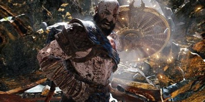 Kratos using the Whirling Storm ability