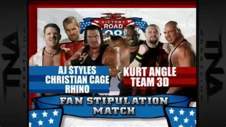 Kurt Angle Vs Rhino Vs Christian Cage