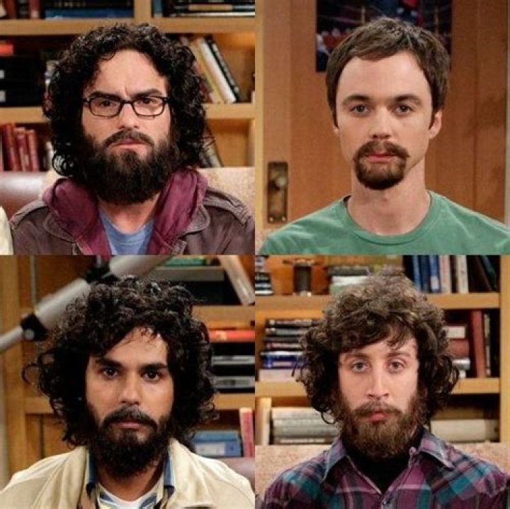 Leonard, Raj, Howard, and Sheldon have lunch at Caltech in The Big Bang Theory