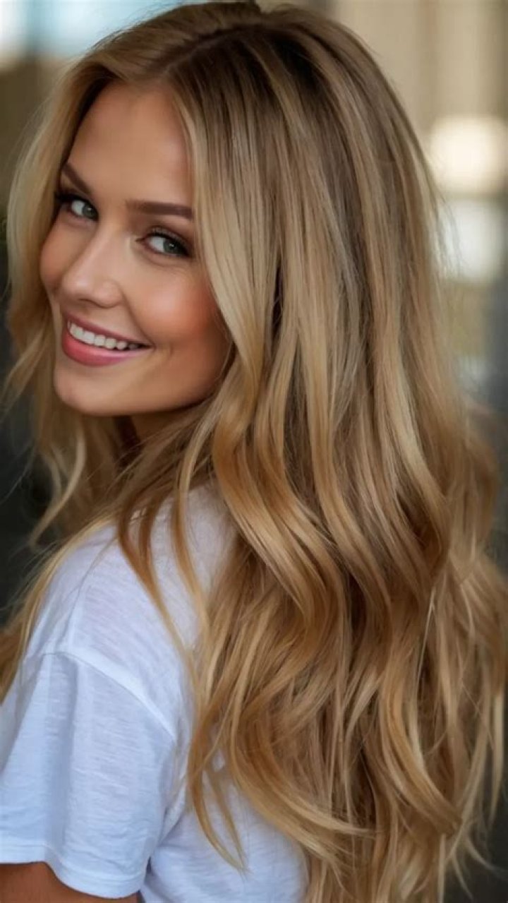 light blond hair tied back in a chignon 