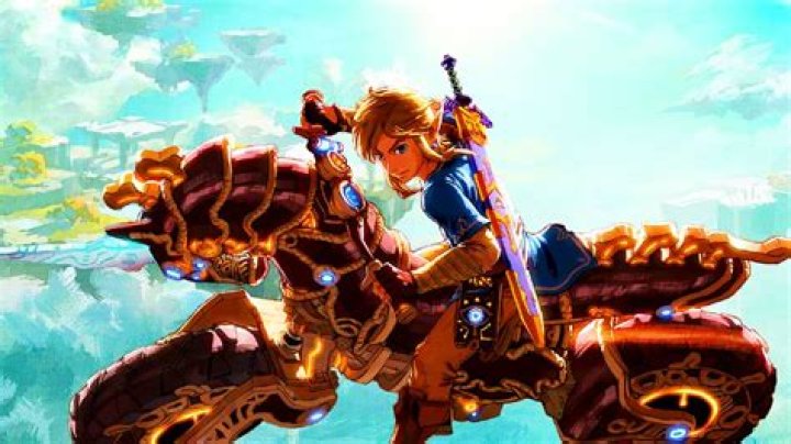 Link riding the Master Cycle Zero in Breath of the Wild.