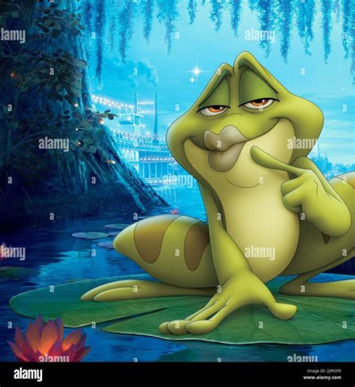 Louis and frog Naveen in The Princess and the Frog